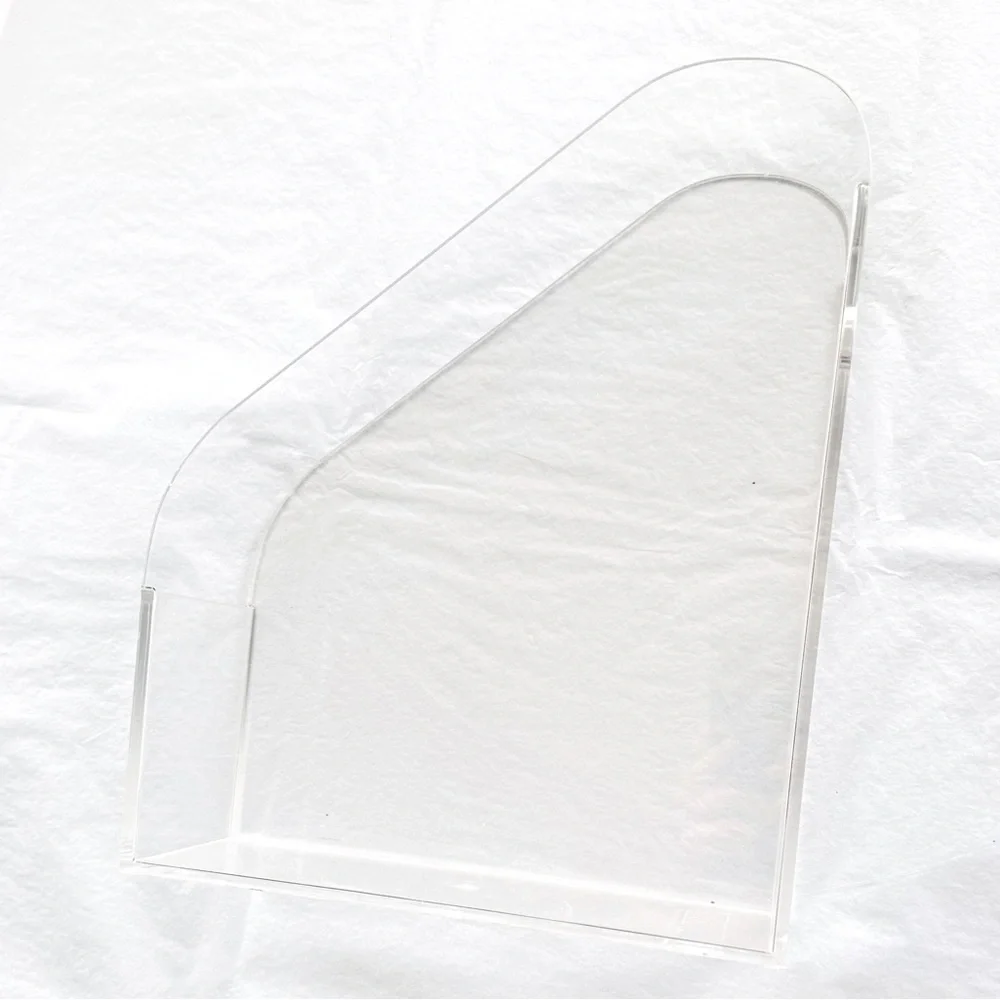 HOM Organization Clear Resin Acrylic Magazine File Holder